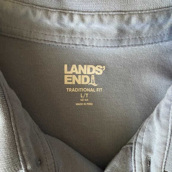 Lands' End Traditional Fit Long Sleeve Polo Men's LT - Picture 5 of 7